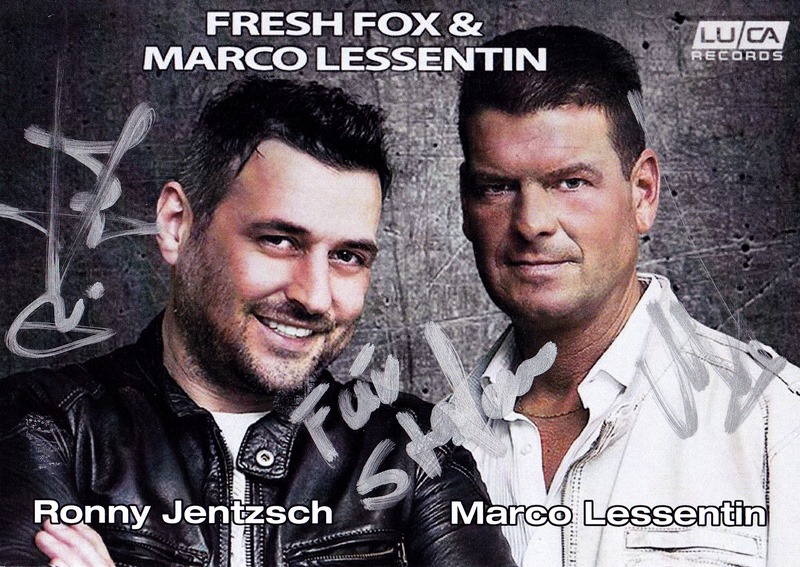 Fresh Fox und Marco Lessentin danken Stefan