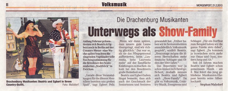 2012 02 21Bericht Drachenburg Musikanten Zwickau