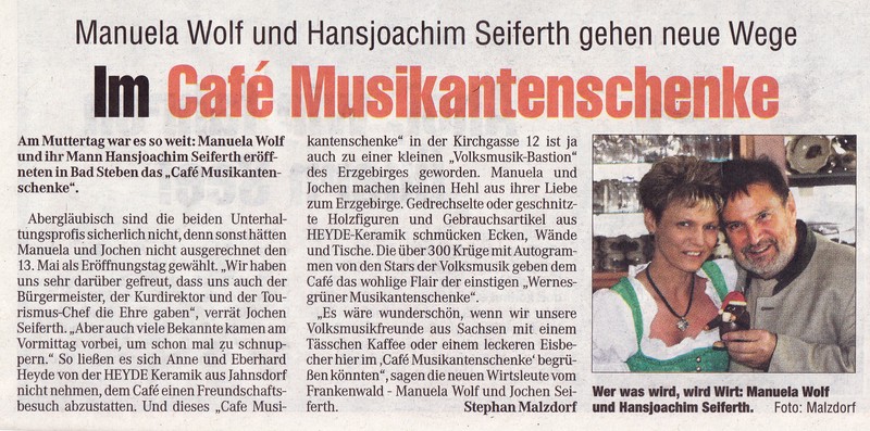 2012 05 31Bericht CafeMusikantenschenke Eroeffnung