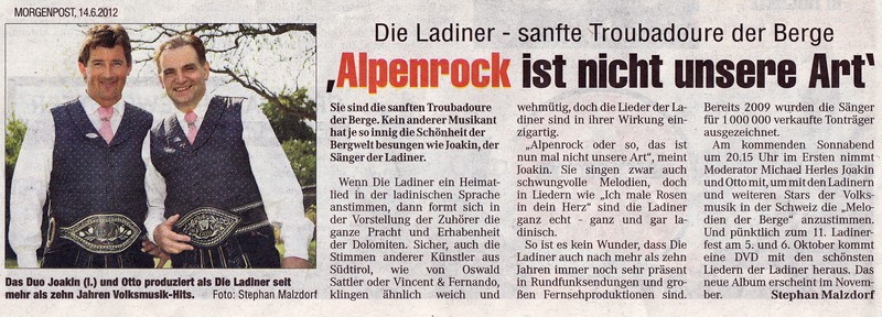 2012 06 14Bericht Die Ladiner Troubadure