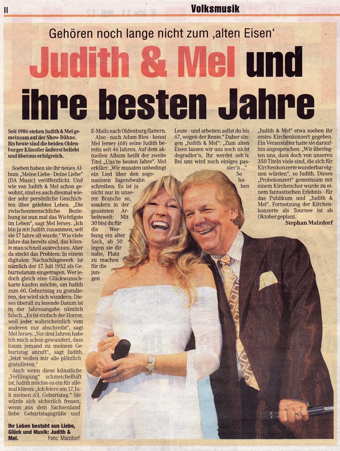 2012 07 05Bericht Judith und Mel Beste Jahre
