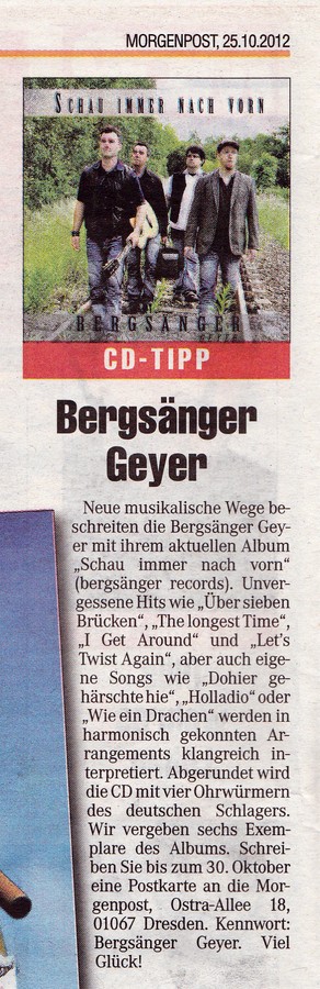 2012 10 25Bericht Bergsaenger Geyer CD