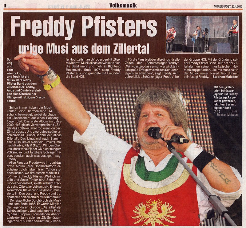 2013 04 25Bericht Feddy Pfister Band