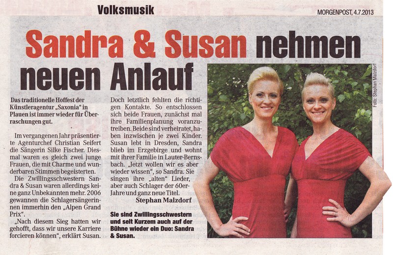 2013 07 04Bericht Sandra und Susan Neubeginn