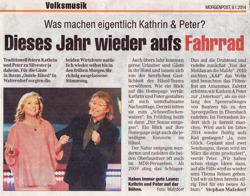 2014 01 09 Bericht Kathrin und Peter