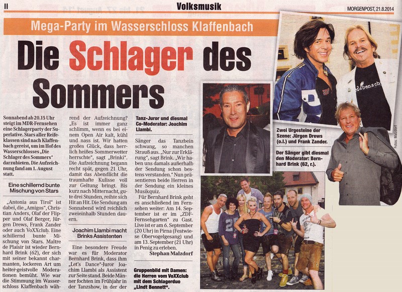 2014 08 21 Bericht Schlager des Sommers