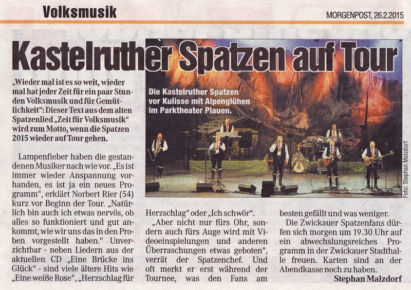 2015 02 26 Bericht Kastelruther Spatzen