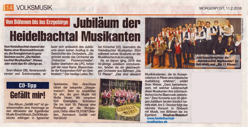 2016 02 11 Bericht Heidelbachtal Musikanten