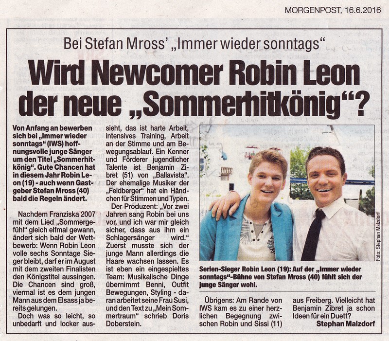 2016 06 16 Bericht Robin Leon