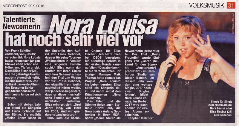 2016 09 29 Bericht Nora Louisa