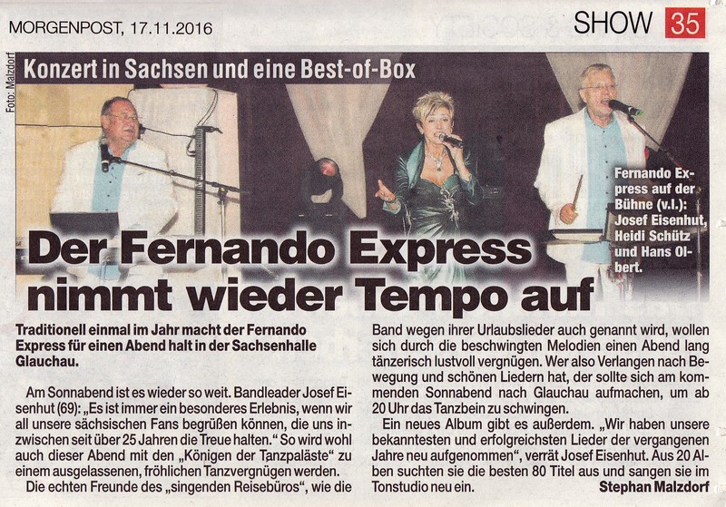 2016 11 17 Bericht Fernando Express