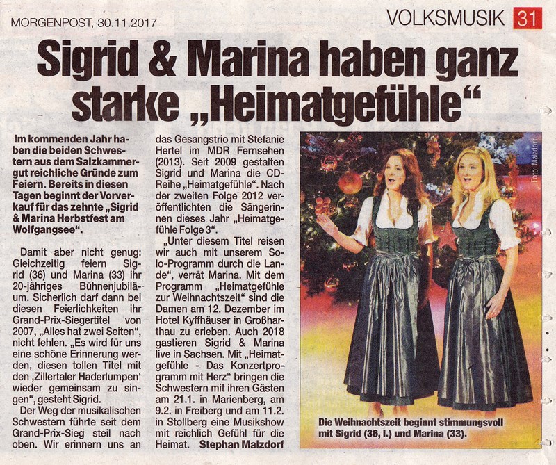 2017 11 30 Bericht Sigrid und Marina