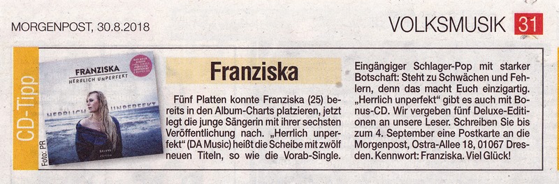 2018 08 30 Verlosung Album Franziska