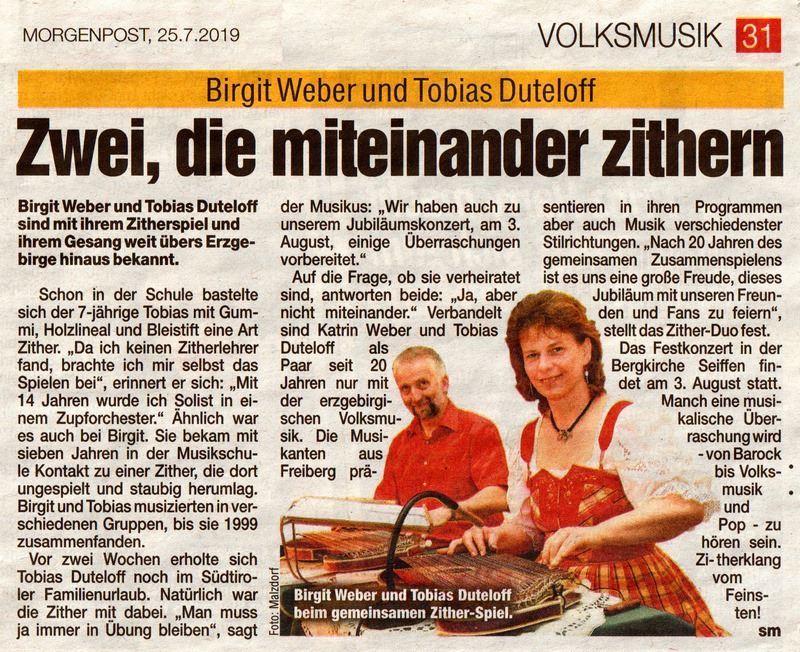 2019 07 25 Bericht Zitherklang