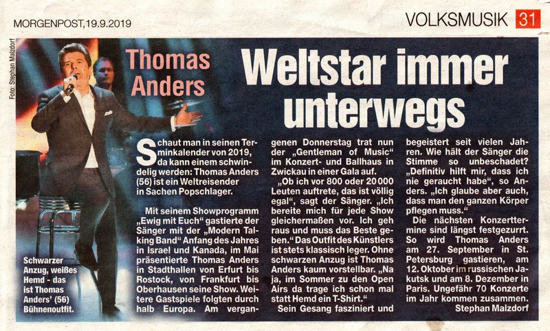 2019 09 19 Bericht Thomas Anders