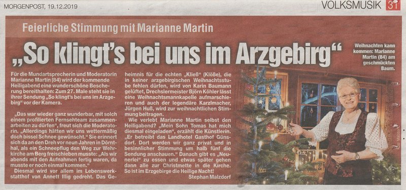 2019 12 19 Bericht Marianne Martin