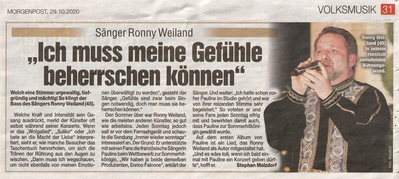 2020 10 29 Bericht Ronny Weiland